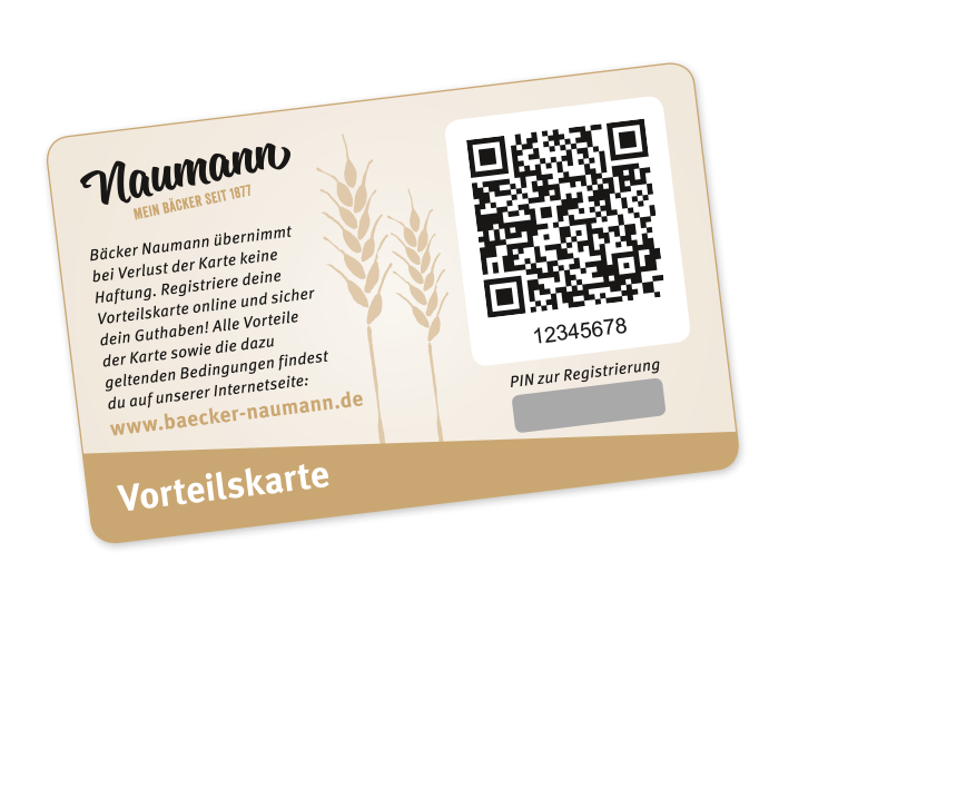 Bäcker Naumann Vorteilskarte
